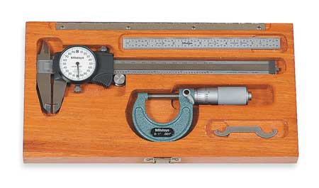 three devices for measuring lengths and diameters