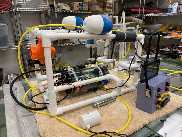 the demo ROV with the sample control box